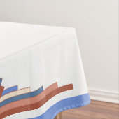 Nappe Éléments Art déco en or et bleu rose (In Situ)