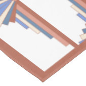 Nappe Éléments Art déco en or rose & bleu (Angle)
