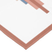 Nappe Éléments Art déco en or rose & bleu (Angle)