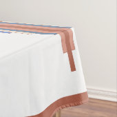 Nappe Éléments Art déco en or rose & bleu (In Situ)