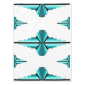 Nappe Éléments Art déco en vert turquoise (Devant)