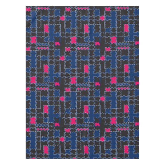 Nappe éléments de pièces de puzzles Abstraits géométrie  (Devant)