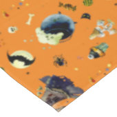 Nappe Eléments d'Halloween sur Orange (Angle)