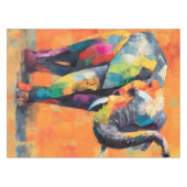 Nappe Eléphant arc-en-ciel Abstrait (Devant (Horizontal))