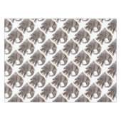 Nappe Eléphant avec bébé éléphant (Devant (Horizontal))