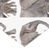 Nappe Eléphant avec bébé éléphant (Angle)