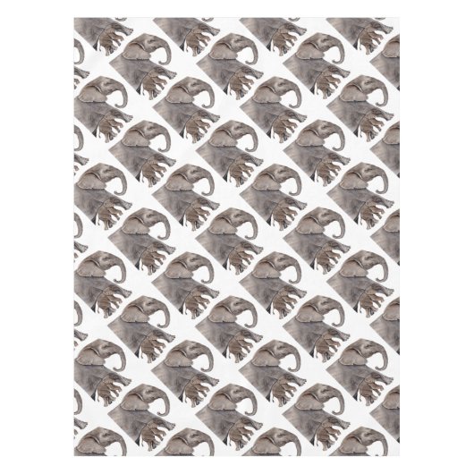 Nappe Eléphant avec bébé éléphant (Devant)