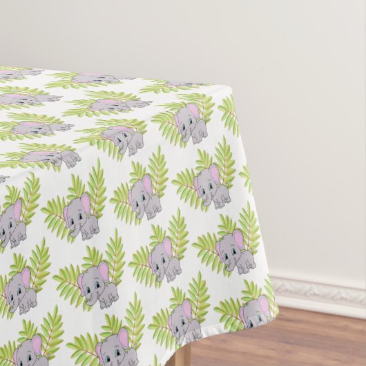 Nappe Eléphant mignon Baby shower neutre de genre (In Situ)