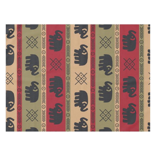 Nappe Eléphants afro-américains (Devant (Horizontal))