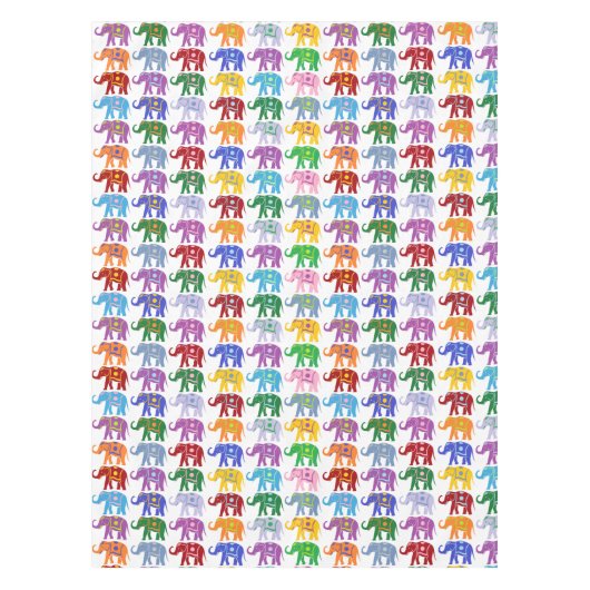 Nappe Éléphants décoratifs (Devant)