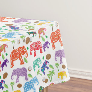 Nappe Éléphants tropicaux
