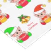 Nappe Elfe de Noël blanc (Angle)