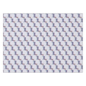 Nappe Embossed Indigo Gradient Paw Print Dog Outline (Devant (Horizontal))