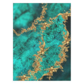 Nappe Emerald Jade Gold Splatter Abstract (Devant)