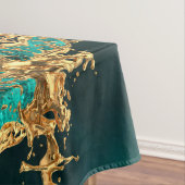 Nappe Emerald Jade Gold Splatter Abstract (In Situ)