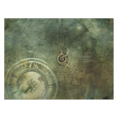Nappe Émeraude Green Rustic Steampunk Horloge (5) (Devant (Horizontal))