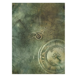 Nappe Émeraude Green Rustic Steampunk Horloge (5)