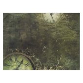 Nappe Émeraude Green Rustic Steampunk Horloge (9) (Devant (Horizontal))