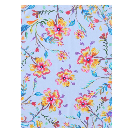 Nappe Émeute fleur sauvage 52" x 70" (Devant)