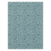 Nappe Empreinte de léopard bleu Turquoise élégant (Devant)