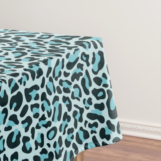 Nappe Empreinte de léopard bleu Turquoise élégant (In Situ)