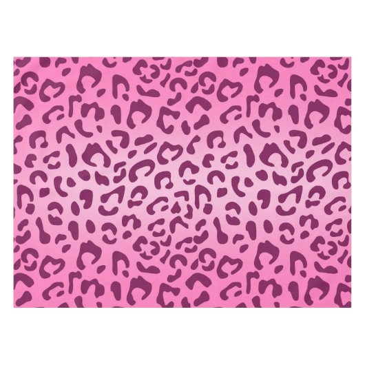 Nappe Empreinte de léopard rose élégant (Devant (Horizontal))