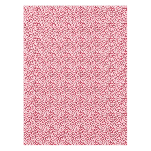 Nappe Empreinte de léopard rouge et blanc (Devant)