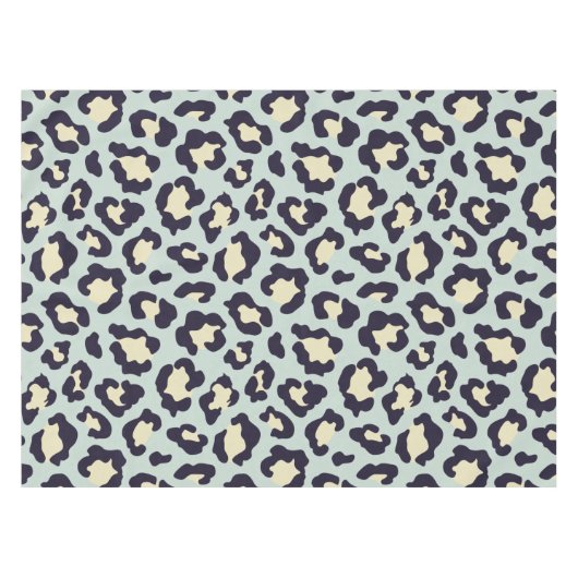 Nappe Empreinte de léopard vert à la menthe (Devant (Horizontal))