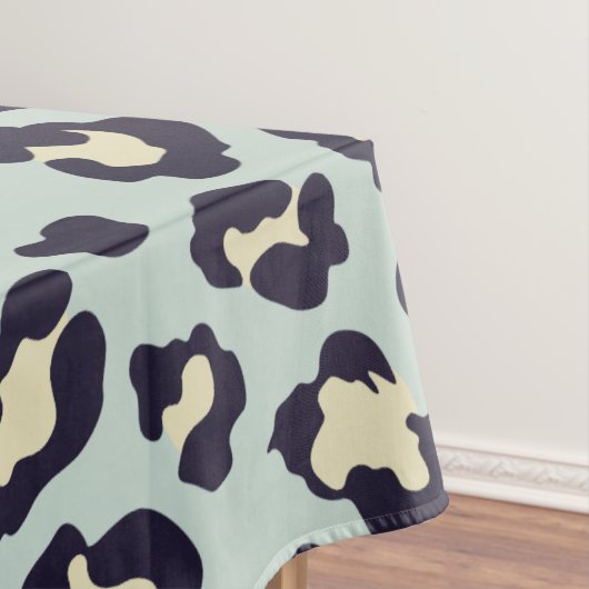 Nappe Empreinte de léopard vert à la menthe (In Situ)