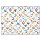 Nappe Empreinte de patte couleur Pastel (Devant (Horizontal))