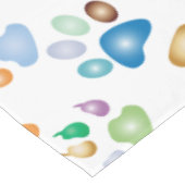 Nappe Empreinte de patte couleur Pastel (Angle)