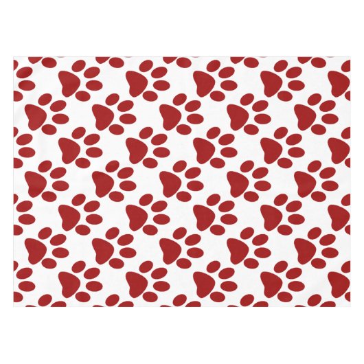 Nappe Empreinte de patte rouge (Devant (Horizontal))