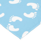 Nappe Empreintes bébé, Pied bébé, Marches, Bleu, Garçon (Angle)