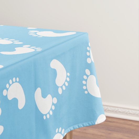 Nappe Empreintes bébé, Pied bébé, Marches, Bleu, Garçon (In Situ)