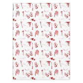 Nappe Empreintes sanglantes Sanguines Spatter Crime Scèn (Devant)