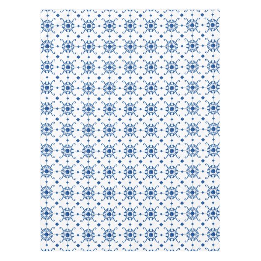 Nappe en carrelage bleu portugais (Devant)
