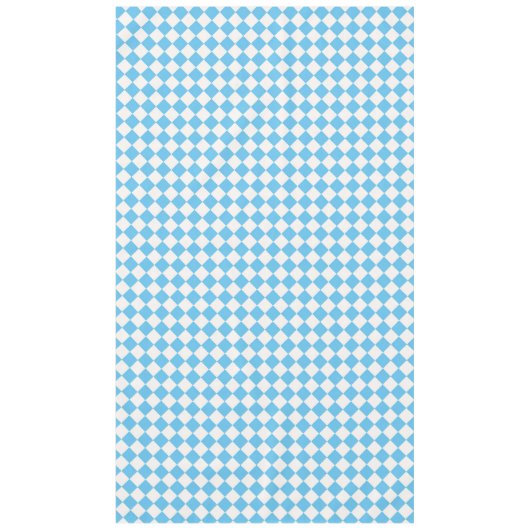 Nappe en carton bleu et crème (Devant)