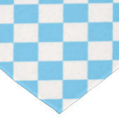 Nappe en carton bleu et crème (Angle)