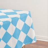 Nappe en carton bleu et crème (In Situ)