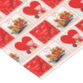 Nappe en collage de coeur de la Saint-Valentin (Angle)