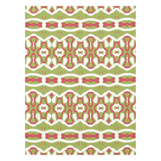 Nappe en coton, 52"x70" motif multicolore (Devant)