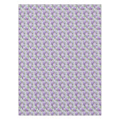 Nappe en coton fleuri Lilas (Devant)