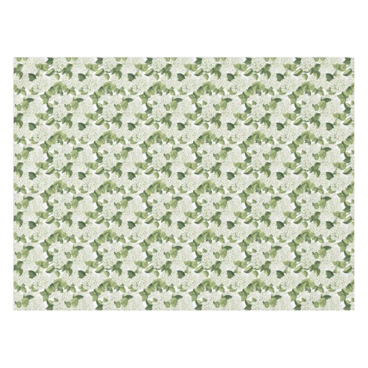 Nappe en coton Hydrangea blanche (Devant (Horizontal))
