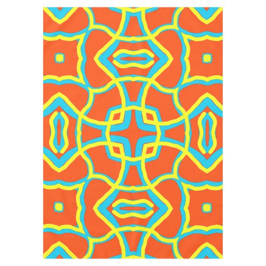 Nappe en coton, motif en tissu multicolore (Devant)