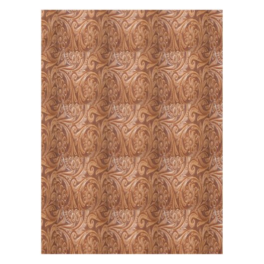 Nappe en cuir usinée occidentale d'impression (Devant)