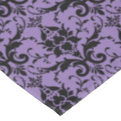 Nappe en Damas lavande et noir (Angle)