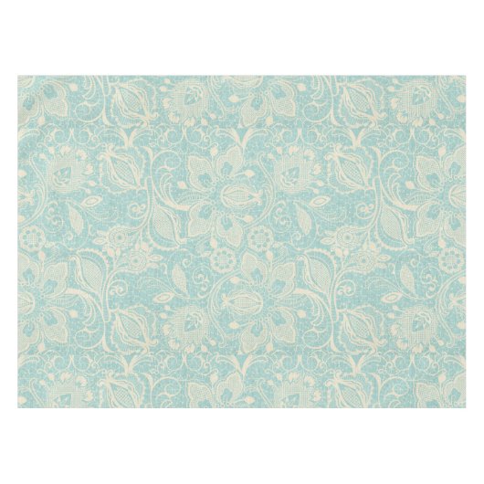 Nappe en dentelle bleue turquoise (Devant (Horizontal))