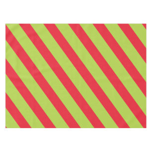 Nappe en diagonale rouge et verte