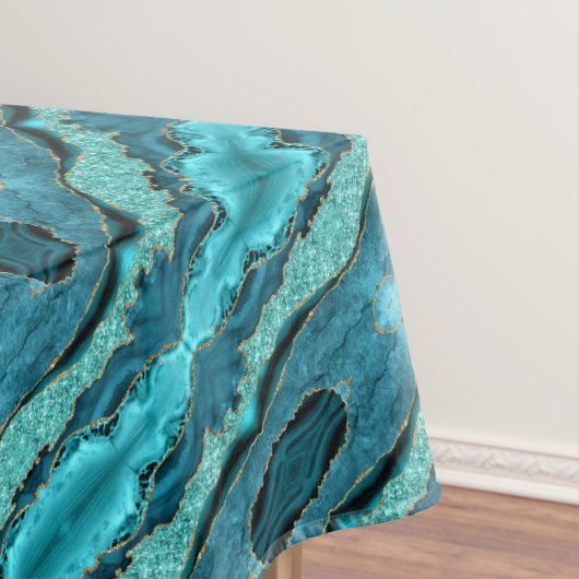 Nappe en marbre bleu turquoise or (In Situ)