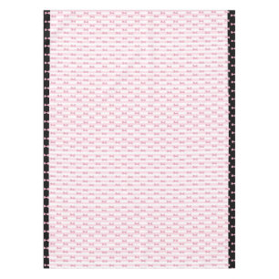 Nappe en tissu de vaches rose et noire